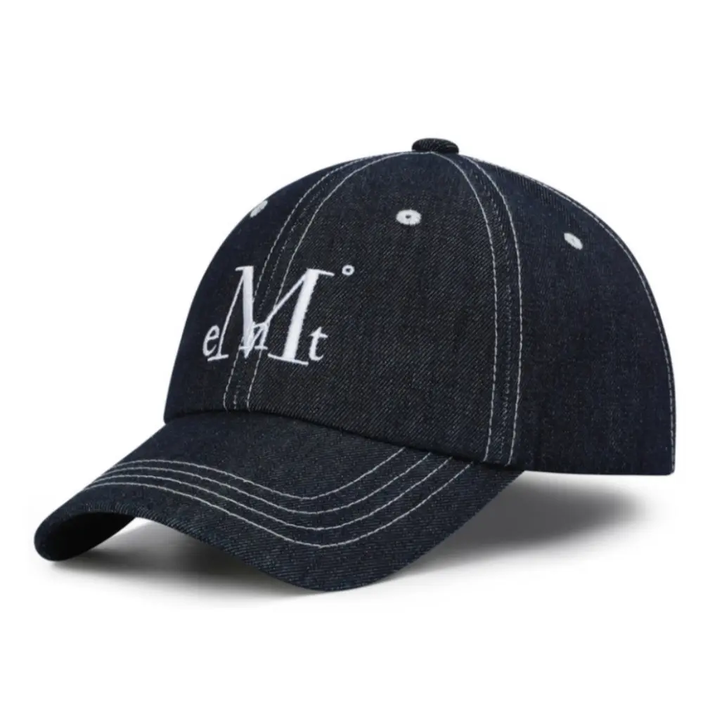韓國 MUCENT SIGNATURE BALL CAP 經典素色百搭棒球帽 縫線丹寧StitchDenim