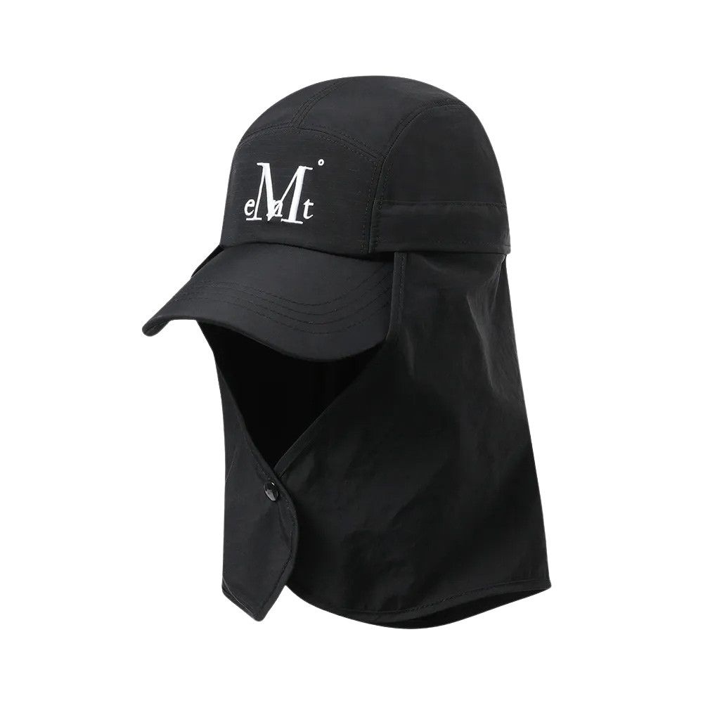 韓國 MUCENT SIGNATURE SUN GUARD BALL CAP 可拆式防曬護頸棒球帽 黑色Black