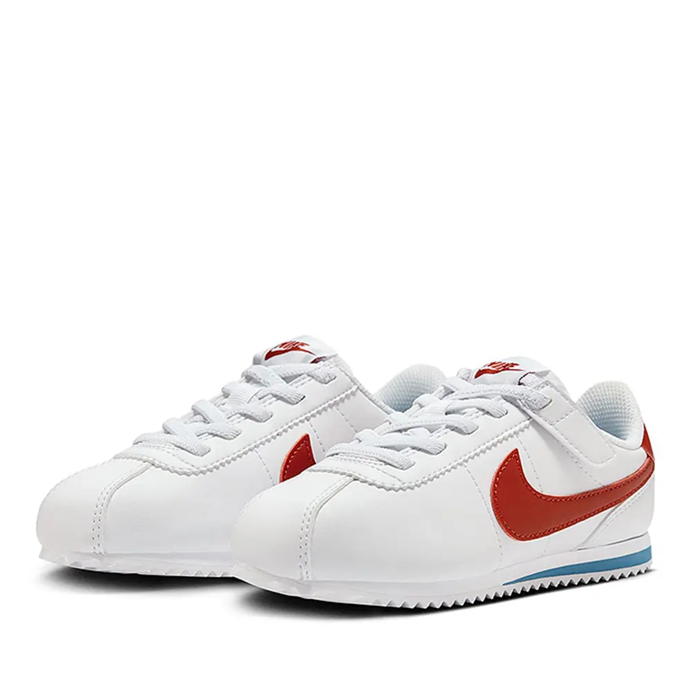 【NIKE】KIDS CORTEZ EASYON 休閒鞋 運動鞋 中童 白紅 DM0951-115/ 10C/16cm