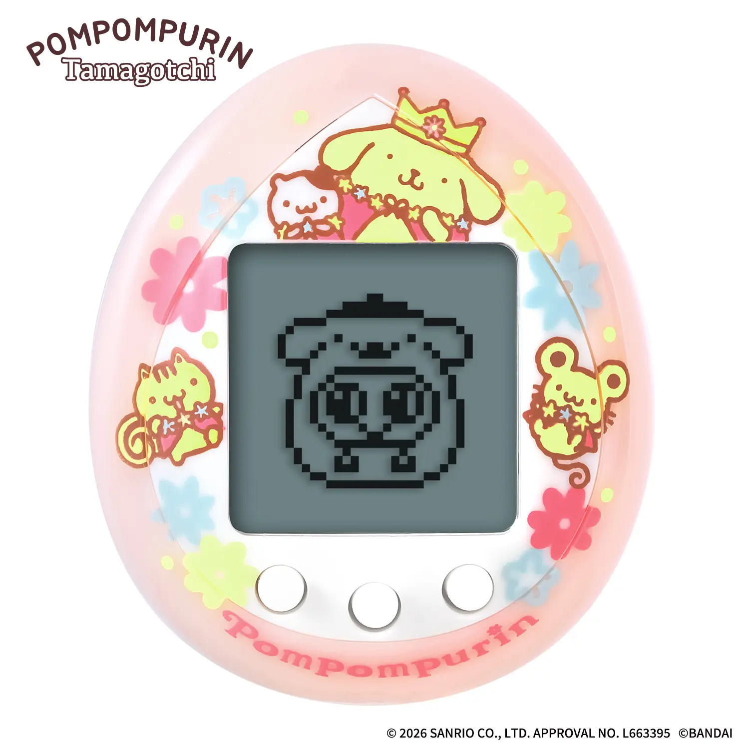 布丁狗化身最強神隊友➤Tamagotchi塔麻歌子電子寵物/ 三麗鷗系列/ 布丁狗/ 魔法粉紅版