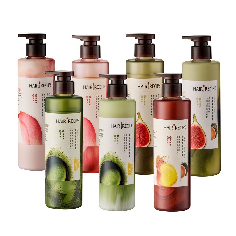 【HAIR RECIPE髮的食譜】 新版洗髮露/潤髮乳 510ml 兩入組任選/ 玫瑰蜜香洗髮露*2