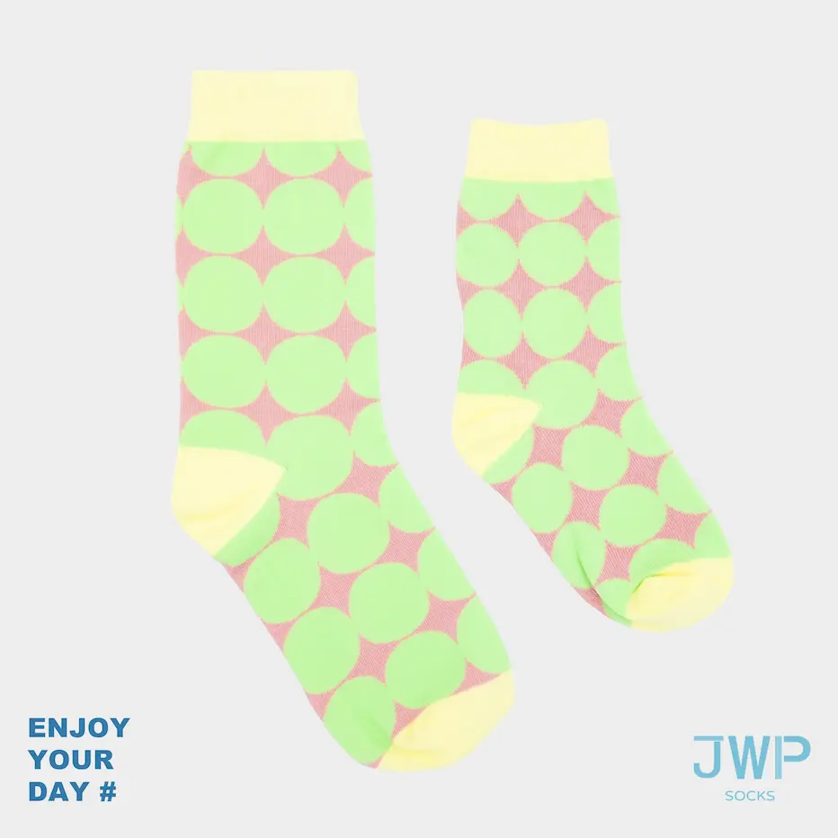 JWP socks中筒襪/ 粉色閃亮/ 兒童款