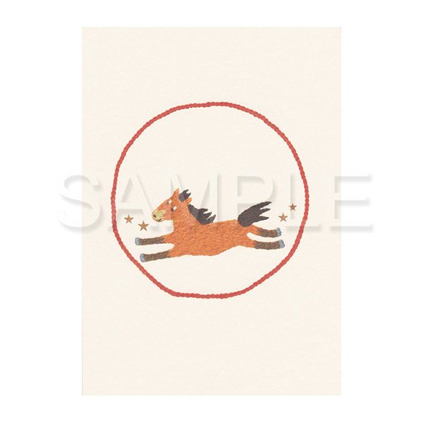 【誠品獨家】日本7 days cards 明信片/ 圓圈與馬