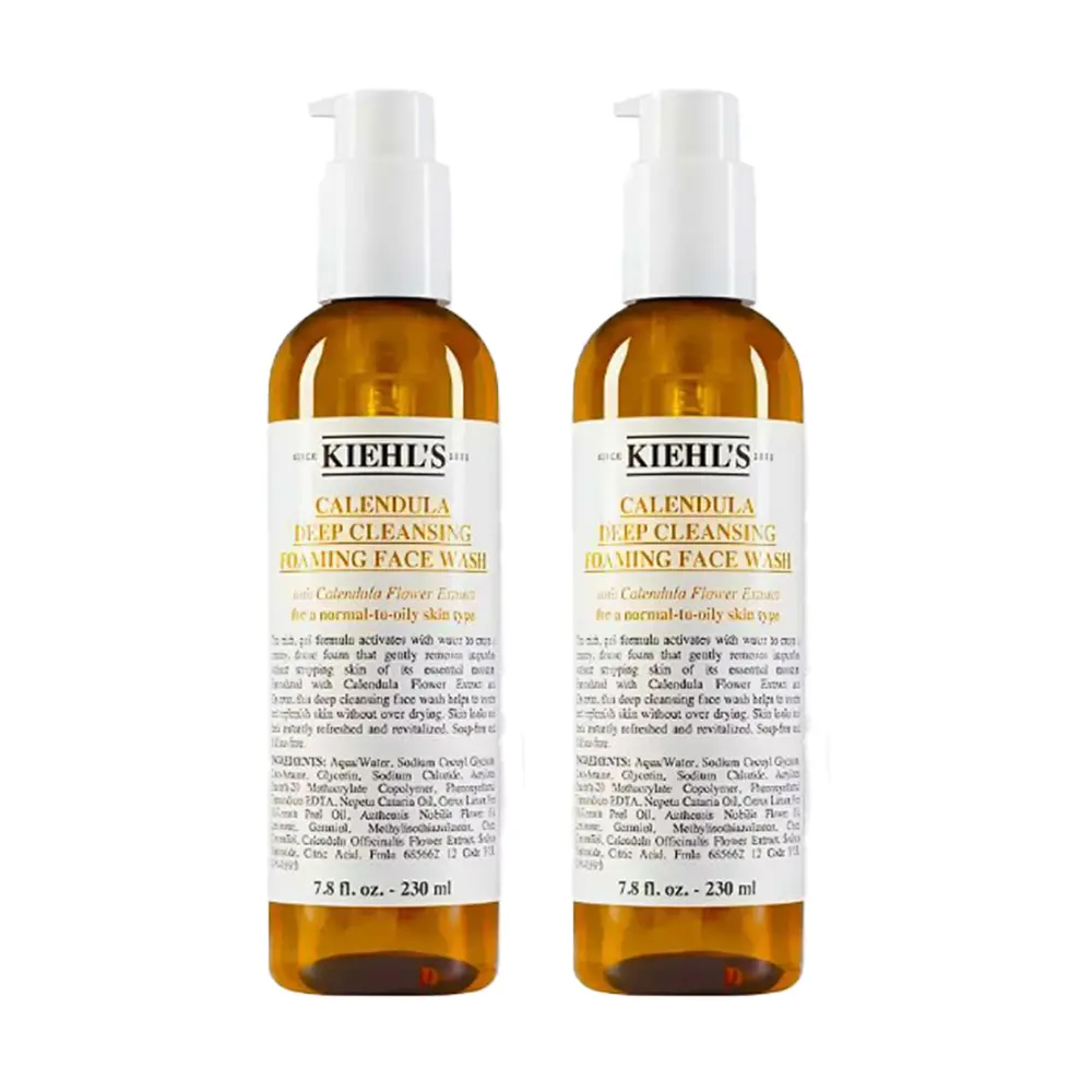 KIEHL'S 契爾氏 金盞花植物精華潔面泡泡凝露 230ml 2入組/ 平行輸入