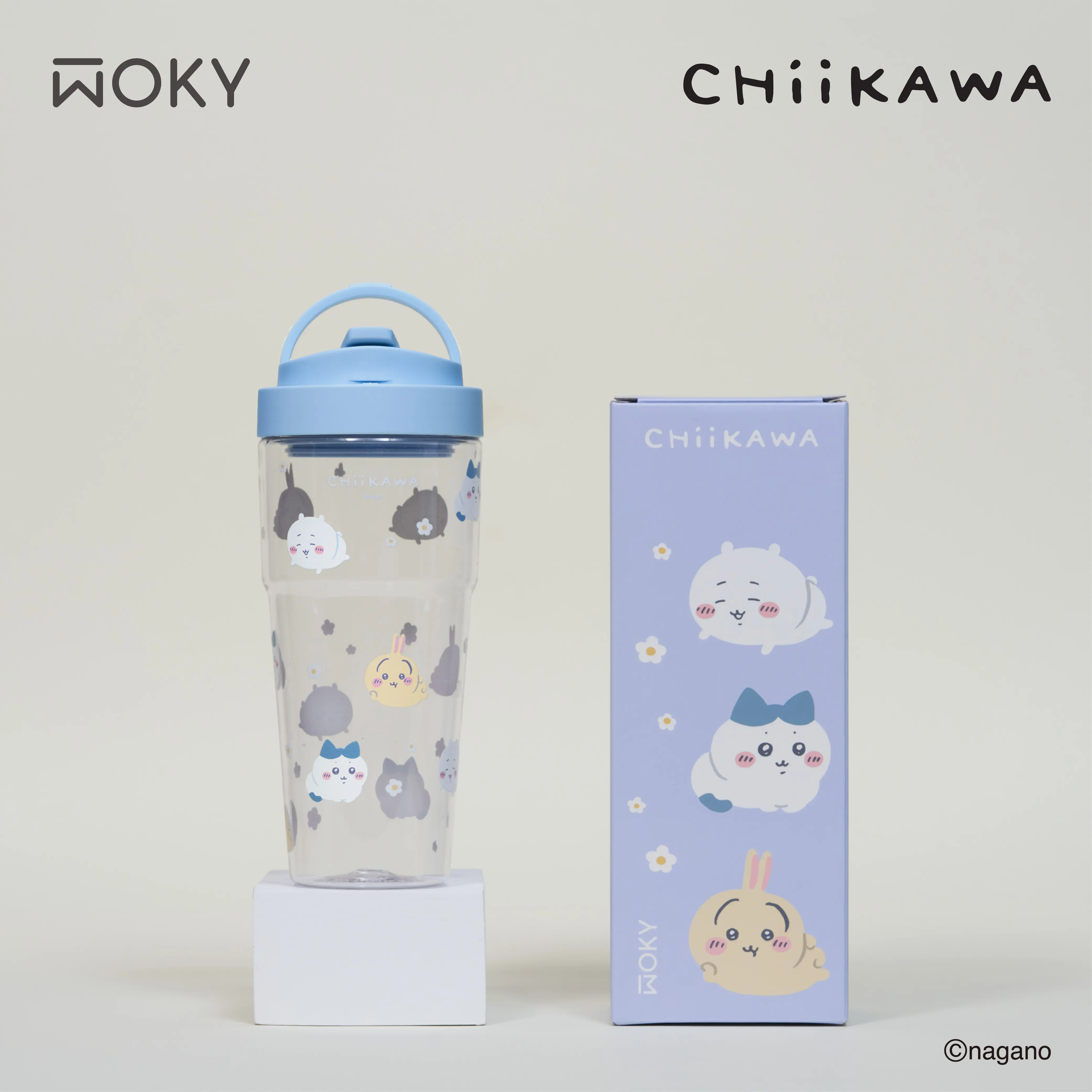 吉伊卡哇聯名限定➤WOKY純透渾圓杯800ml