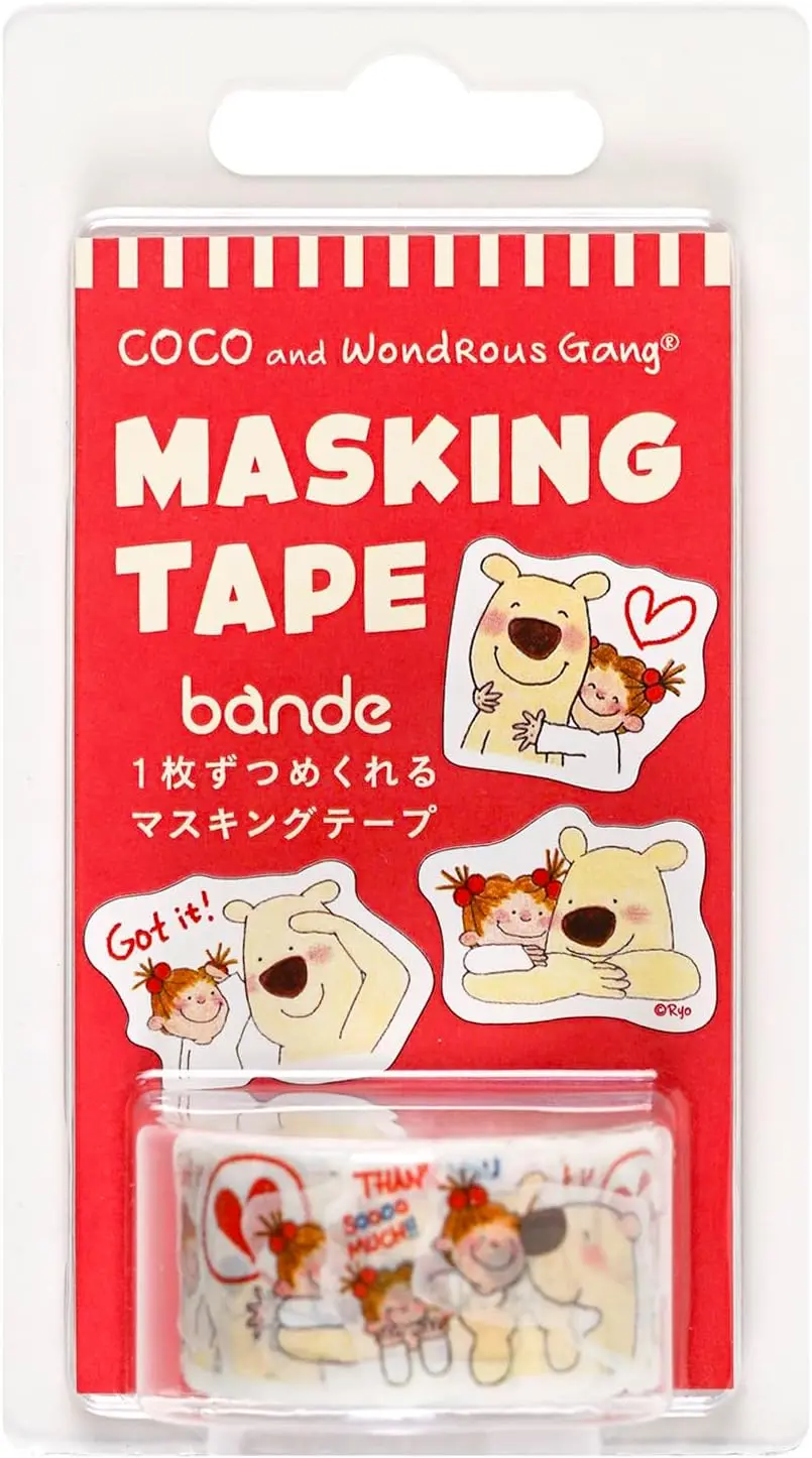 日本 Greeting Life bande 貼紙型裝飾膠帶/ COCO & Paul