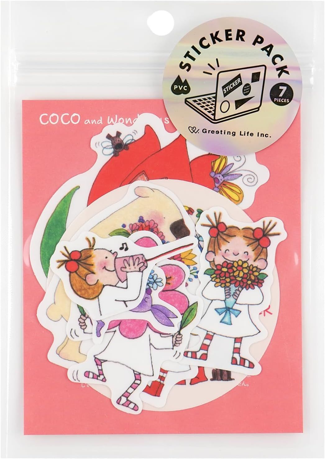 日本 Greeting Life 貼紙包/ COCO
