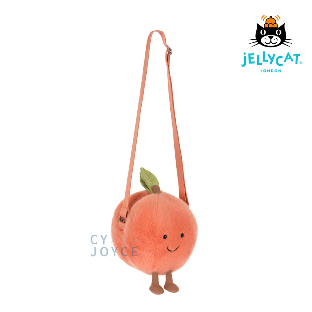 Jellycat趣味水蜜桃斜背包