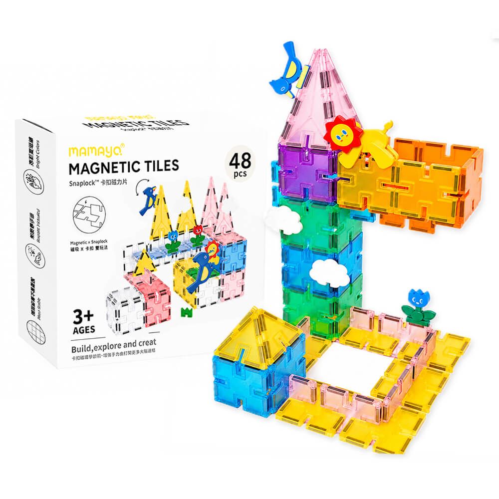 媽媽友mamayo SnapLock卡扣式磁力片/ 標準色系/ 48pcs