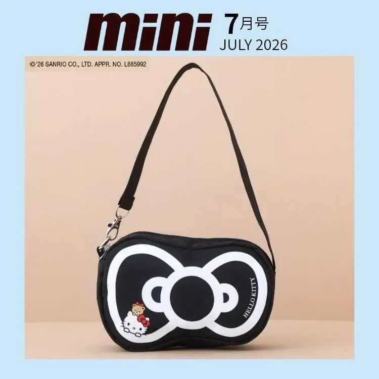 miniミニ (7月/2026/附HELLO KITTY蝴蝶結圖案手提包)