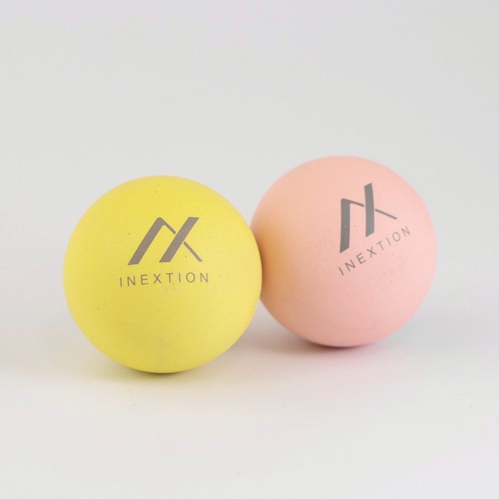 【INEXTION】Therapy Balls 筋膜按摩療癒球 - 泡泡糖新色版 (2入)/ 舒心粉 50D + 晨曦黃 50D