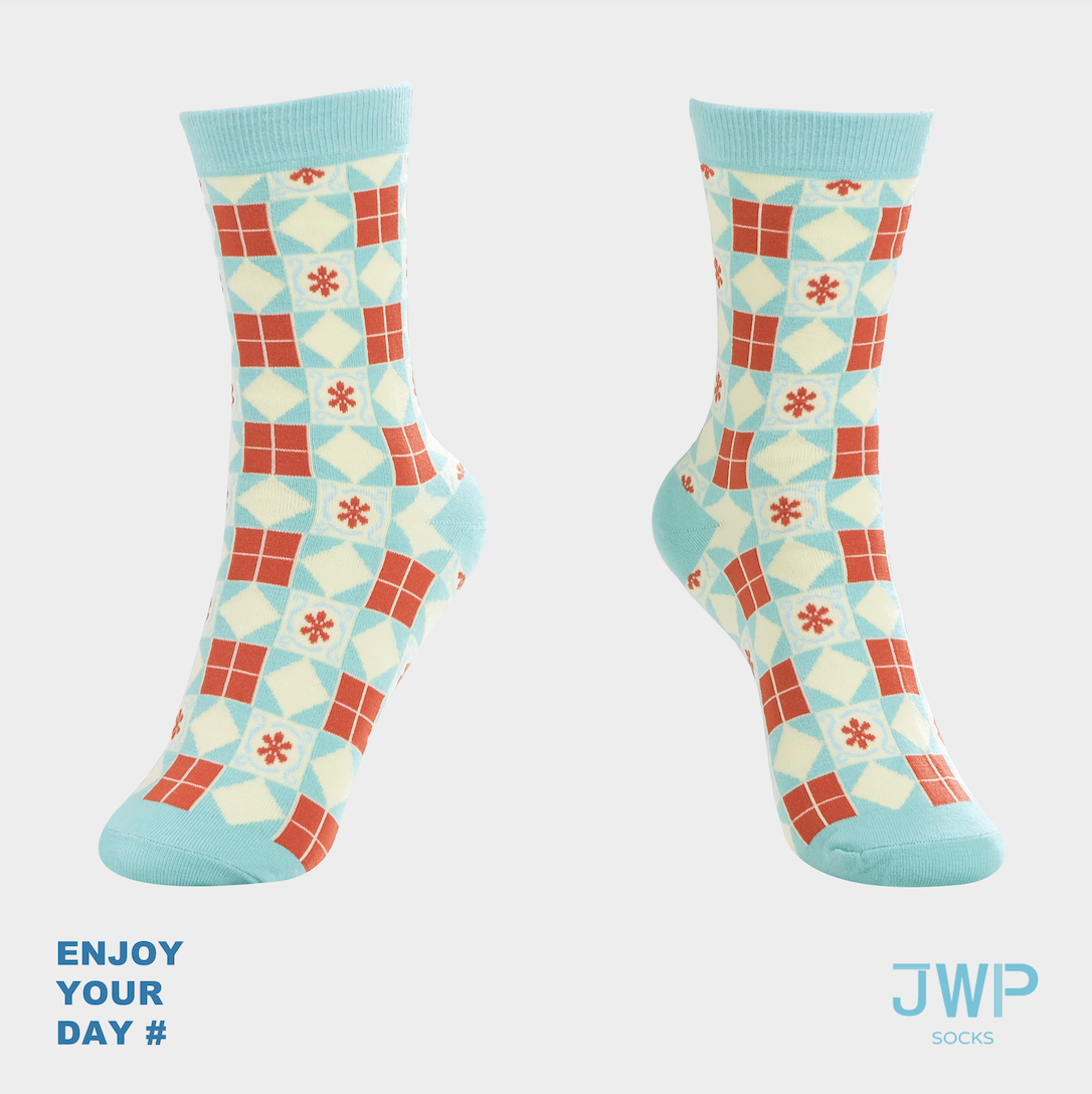 JWP socks中筒襪/ 野餐意境/ 成人款