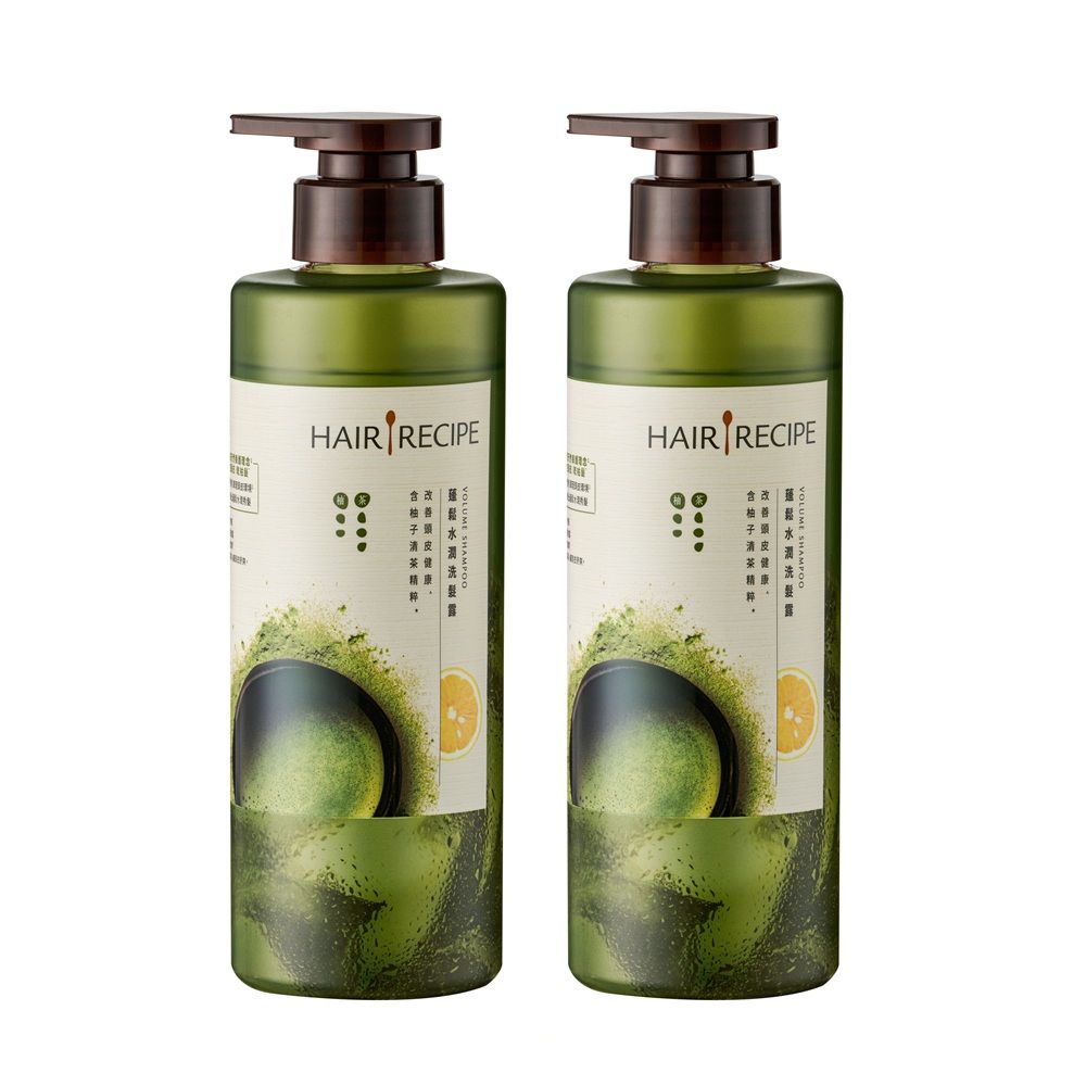 【HAIR RECIPE髮的食譜】 新版洗髮露/潤髮乳 510ml 兩入組任選/ 柚子清茶洗髮露*2
