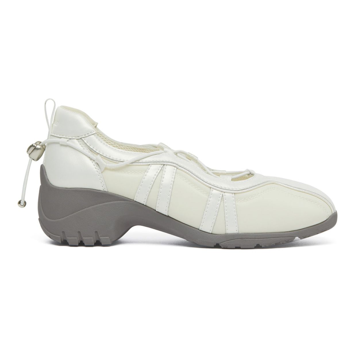 韓國 Rockfish Weatherwear BLISS HEEL STRING SNEAKERS 抽繩厚底休閒鞋/ 奶油色 CREAM/ 預購 25.5 cm