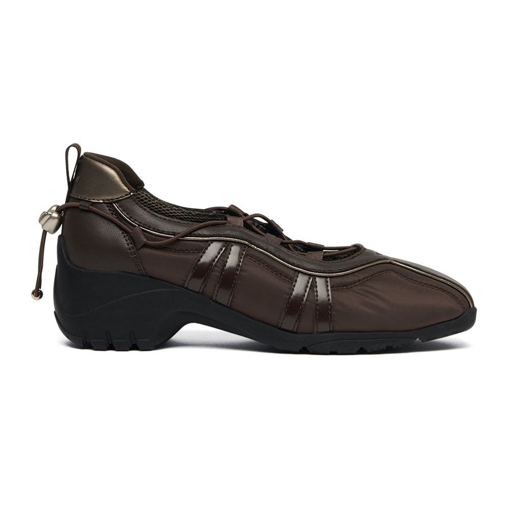 韓國 Rockfish Weatherwear BLISS HEEL STRING SNEAKERS 抽繩厚底休閒鞋/ 棕色 BROWN/ 預購 25.5 cm