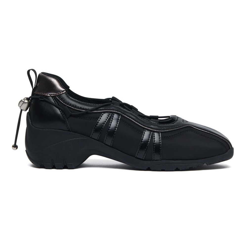 韓國 Rockfish Weatherwear BLISS HEEL STRING SNEAKERS 抽繩厚底休閒鞋/ 黑色 BLACK/ 預購 23.5 cm