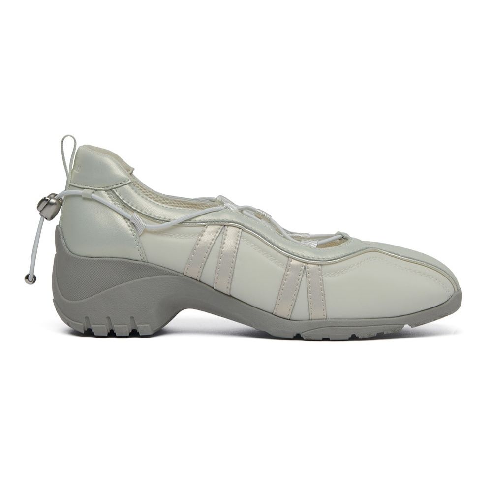 韓國 Rockfish Weatherwear BLISS HEEL STRING SNEAKERS 抽繩厚底休閒鞋/ 鼠尾草綠 SAGE/ 預購 24.5 cm