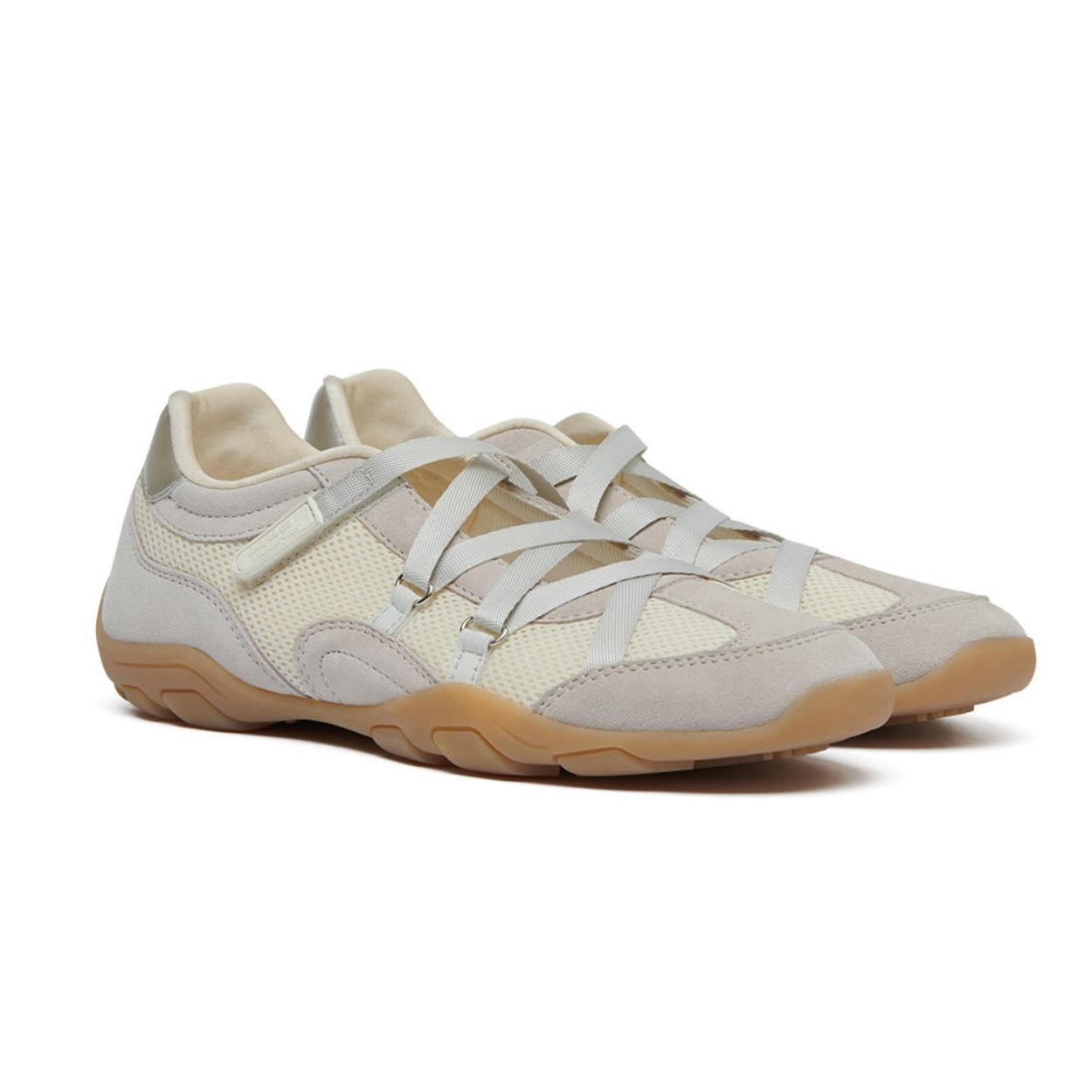 韓國 Rockfish Weatherwear ZANE X-STRAP SNEAKERS V2 交叉織帶休閒鞋/ 奶油色 CREAM/ 預購 25 cm