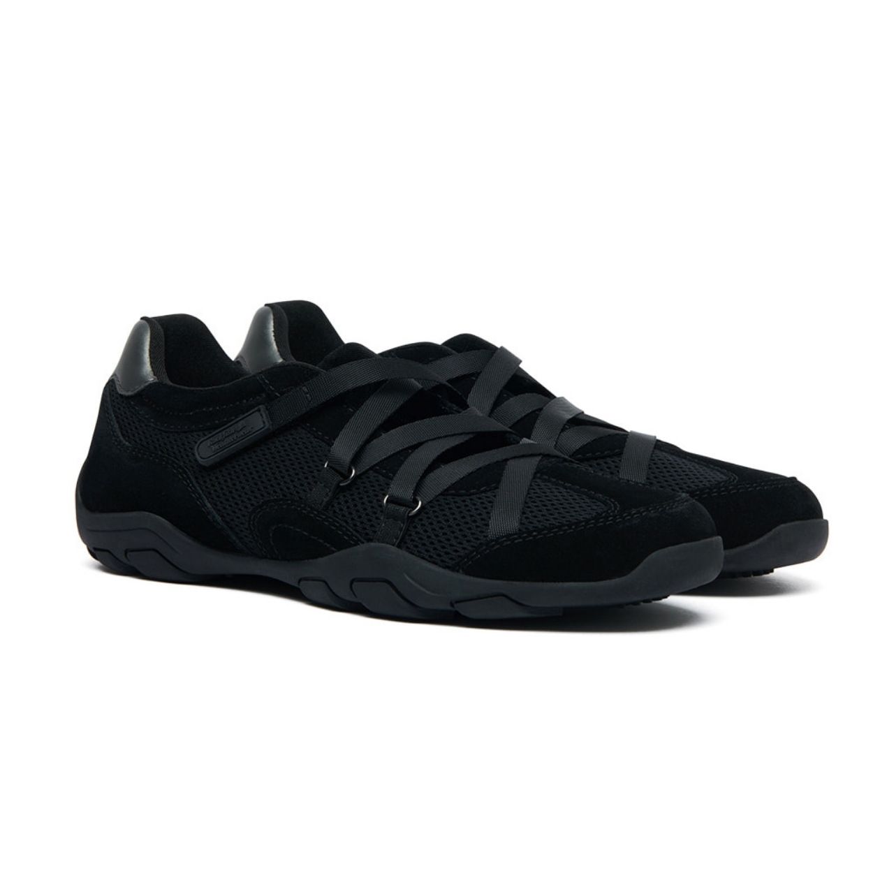 韓國 Rockfish Weatherwear ZANE X-STRAP SNEAKERS V2 交叉織帶休閒鞋/ 黑色 BLACK/ 預購 24.5 cm