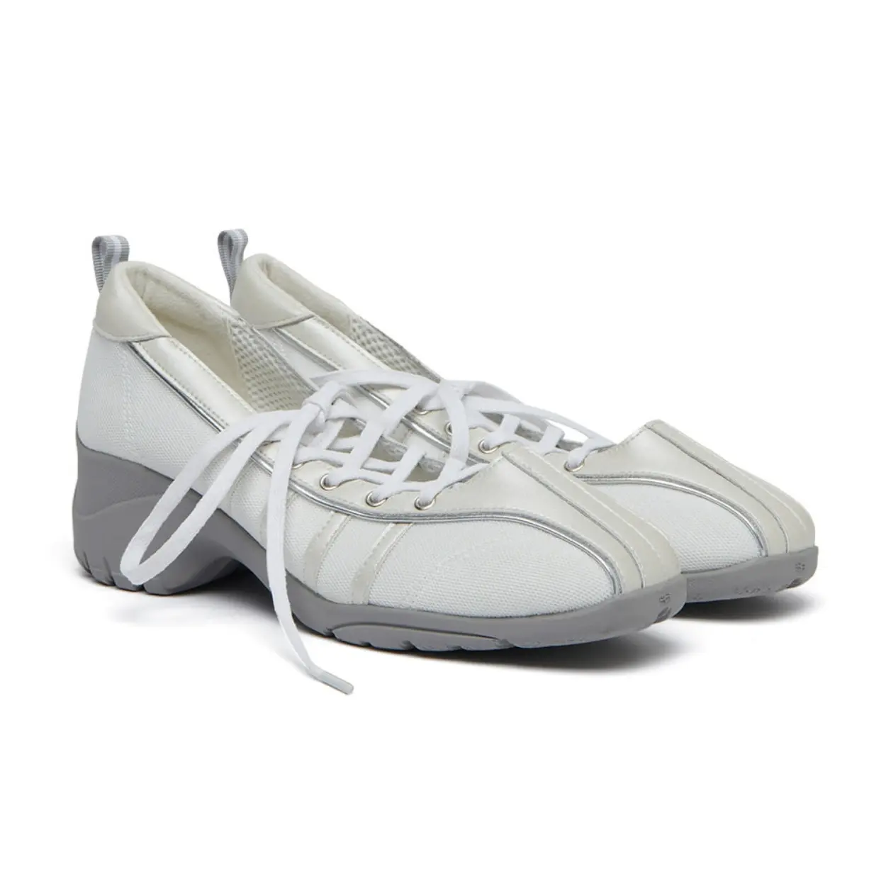 韓國 Rockfish Weatherwear BLISS HEEL LACEUP SNEAKERS 跟型綁帶休閒鞋/ 奶油珍珠色 CREAM PEARL/ 預購 24.5 cm