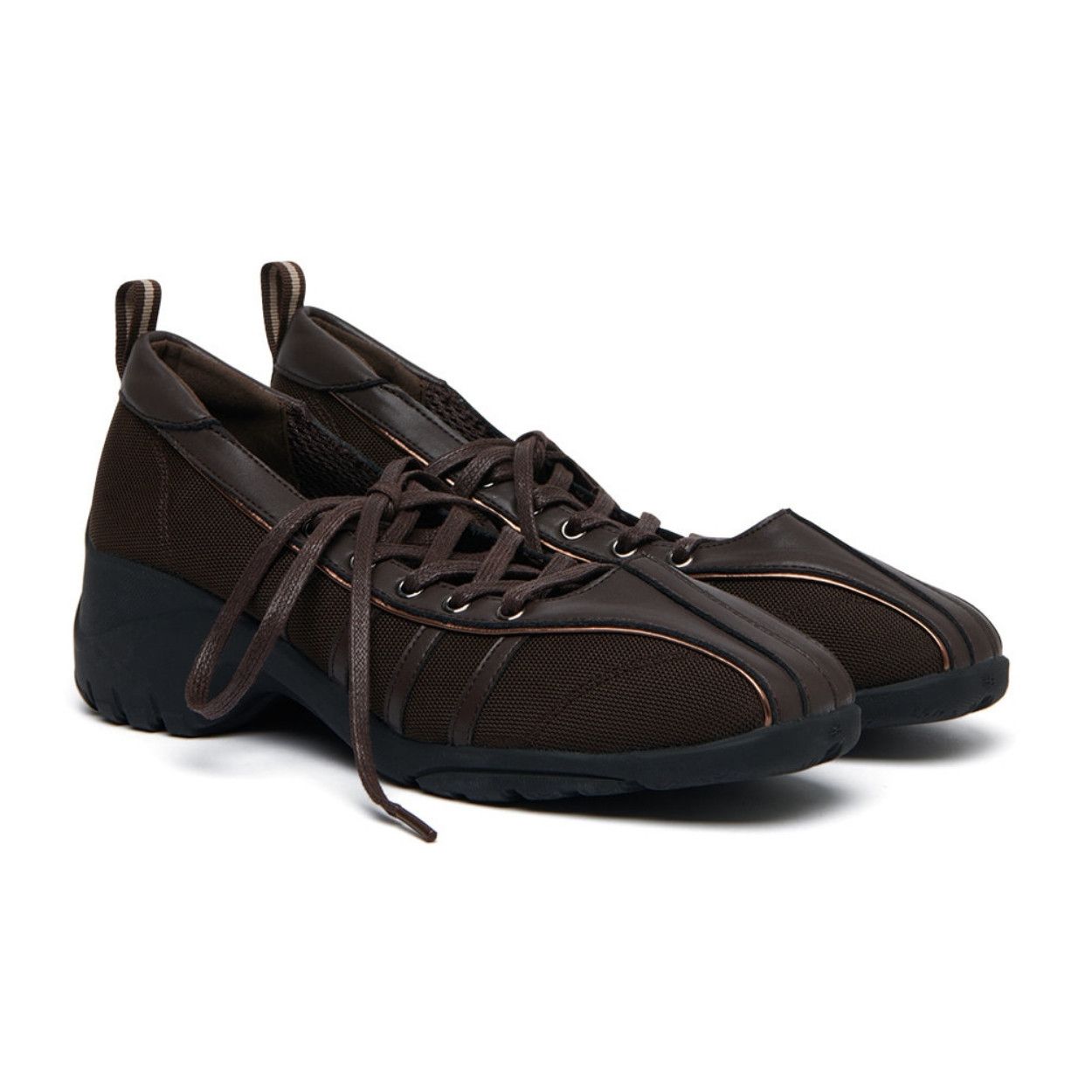 韓國 Rockfish Weatherwear BLISS HEEL LACEUP SNEAKERS 跟型綁帶休閒鞋/ 巧克力色 CHOCO/ 預購 24 cm
