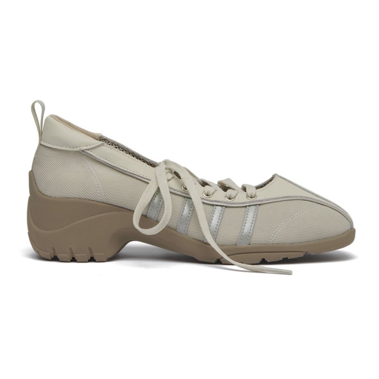韓國 Rockfish Weatherwear BLISS HEEL LACEUP SNEAKERS 跟型綁帶休閒鞋/ 米色 BEIGE/ 預購 25.5 cm