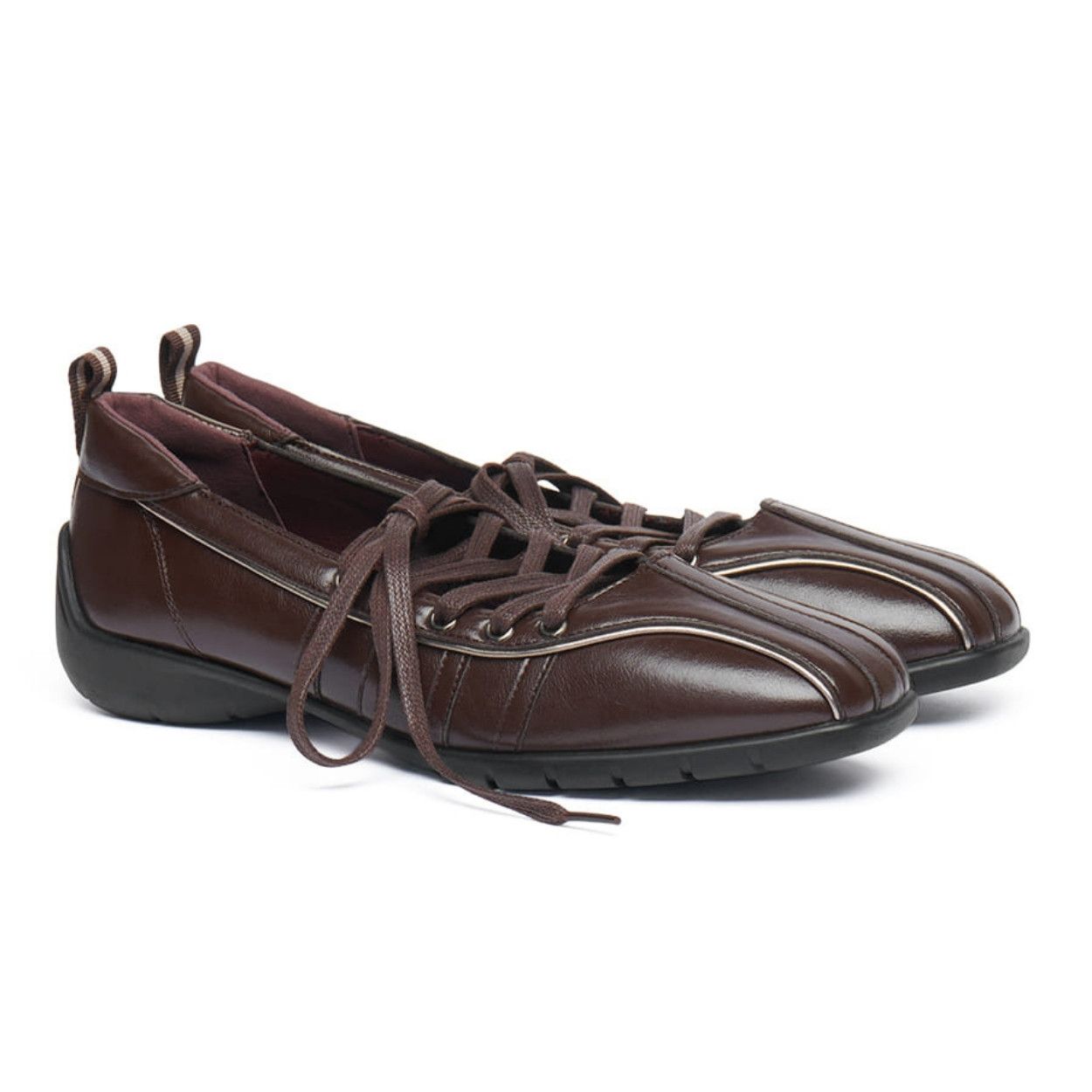 韓國 Rockfish Weatherwear BLISS LACEUP SNEAKERS V2 裂紋光澤綁帶休閒鞋/ 棕色 BROWN/ 預購 25 cm