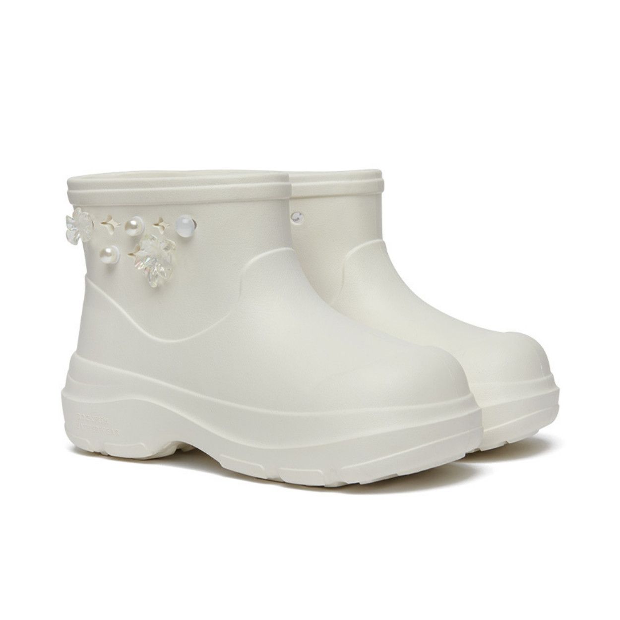 韓國 Rockfish Weatherwear clor HAYDEN BOOTS 輕量防水短筒靴/ 奶油白 CREAM/ 預購 24-24.5 cm