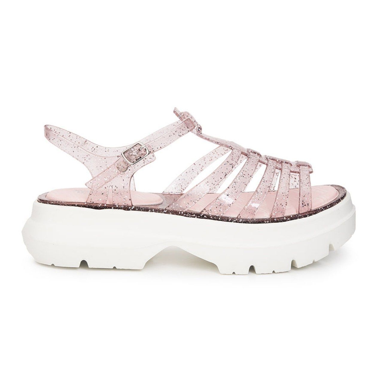 韓國 Rockfish Weatherwear GLAIR PLATFORM SANDALS 厚底涼鞋/ 亮片粉紅 GLITTER PINK/ 預購 24-24.5 cm