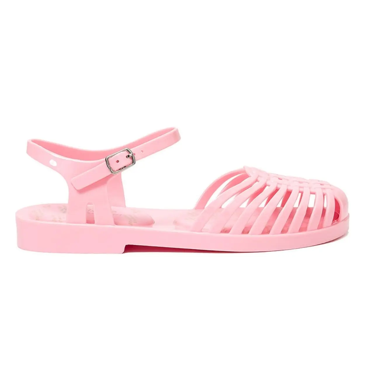 韓國 Rockfish Weatherwear GLAIR STRAPPY SANDALS(SOLID) 魚骨細帶果凍涼鞋/ 粉紅色 PINK/ 預購 25-25.5 cm