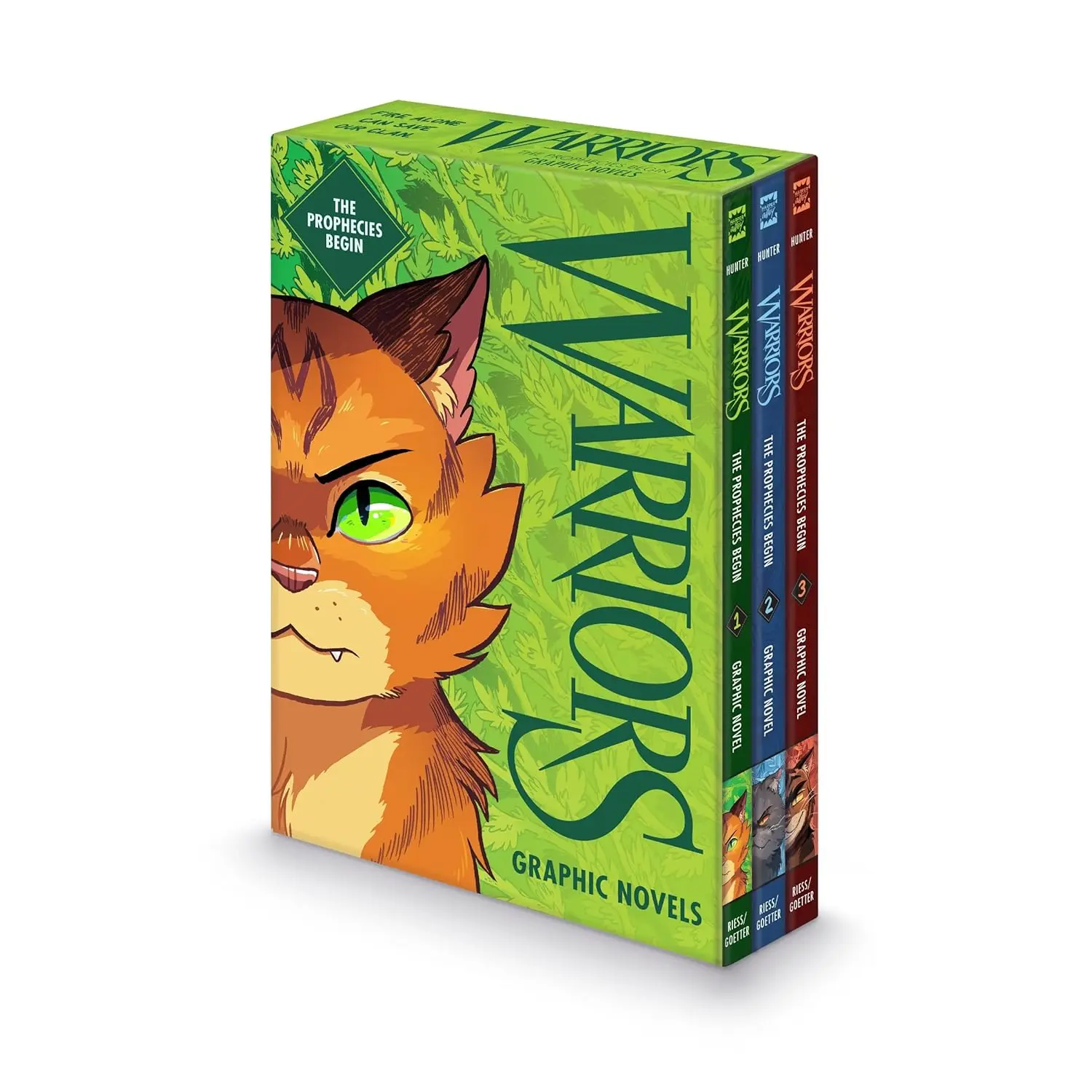 貓戰士首部曲圖像小說➤The Warriors Graphic Novel: The Prophecies Begin 1-3 Box Set (3冊合售)
