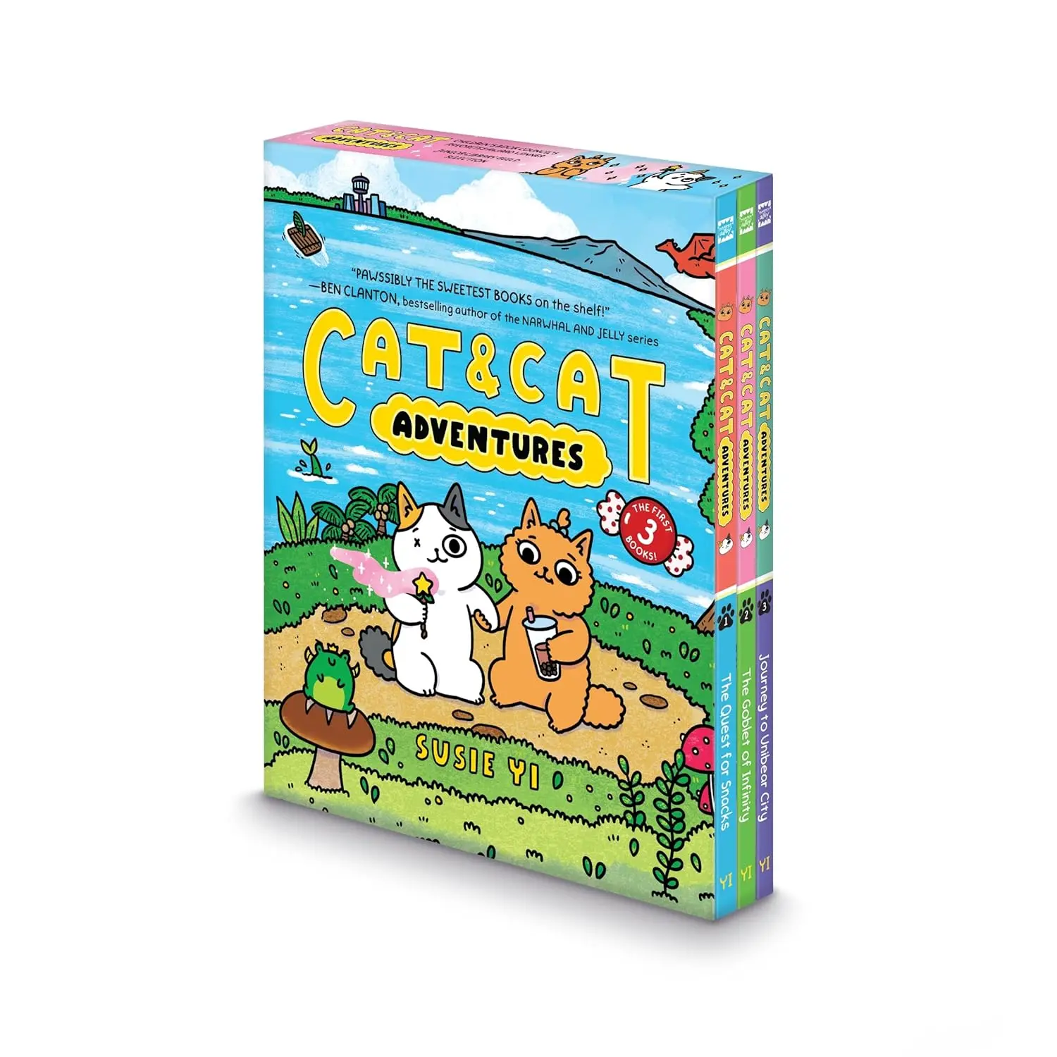 貓咪的美味冒險之旅➤Cat & Cat Adventures 1-3: A Graphic Novel 3-Book Box Set (3冊合售)
