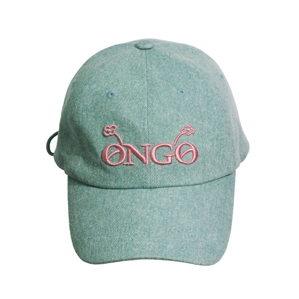 韓國 ONGO Logo Pigment 標誌刺繡水洗棒球帽 薄荷綠