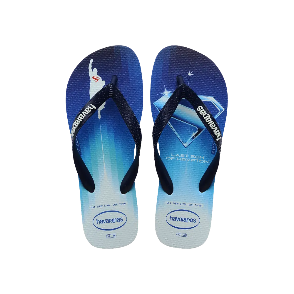 【havaianas 哈瓦仕】拖鞋 Top Heróis Dc (4141765-0052U)/ 藍色/ 43/44