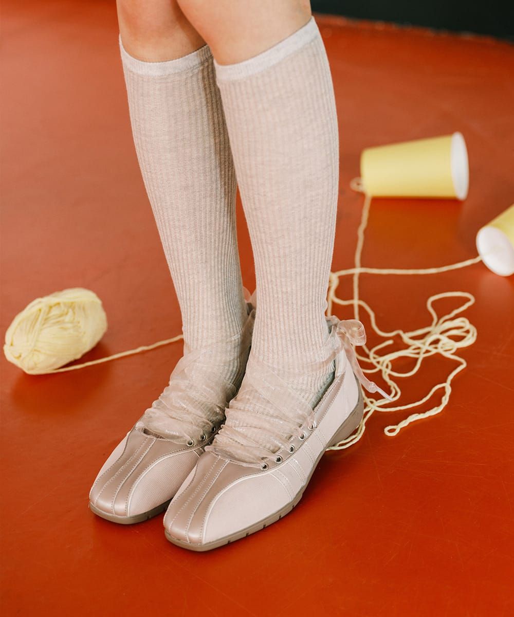 韓國 Rockfish Weatherwear BLISS LACEUP SNEAKERS 異材質綁帶休閒鞋/ 粉紅色 PINK/ 預購 24 cm