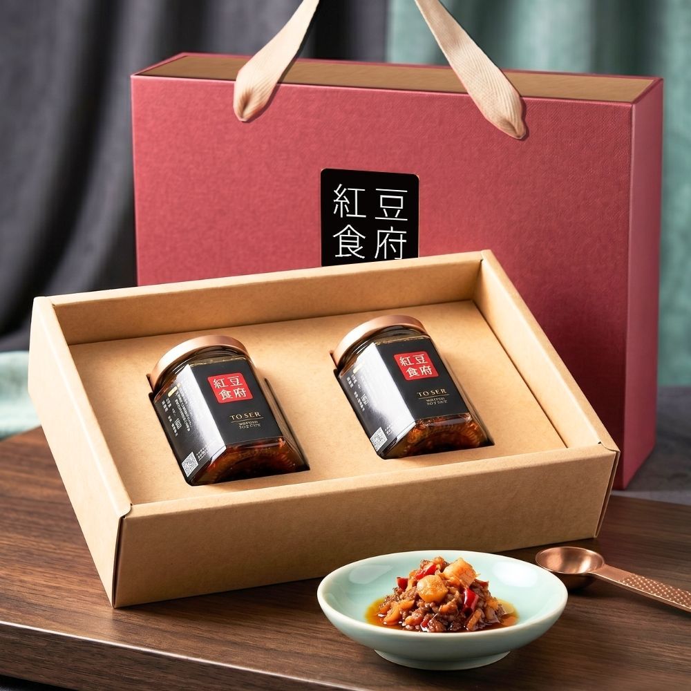 【紅豆食府】2入干貝XO醬禮盒，1盒免運組