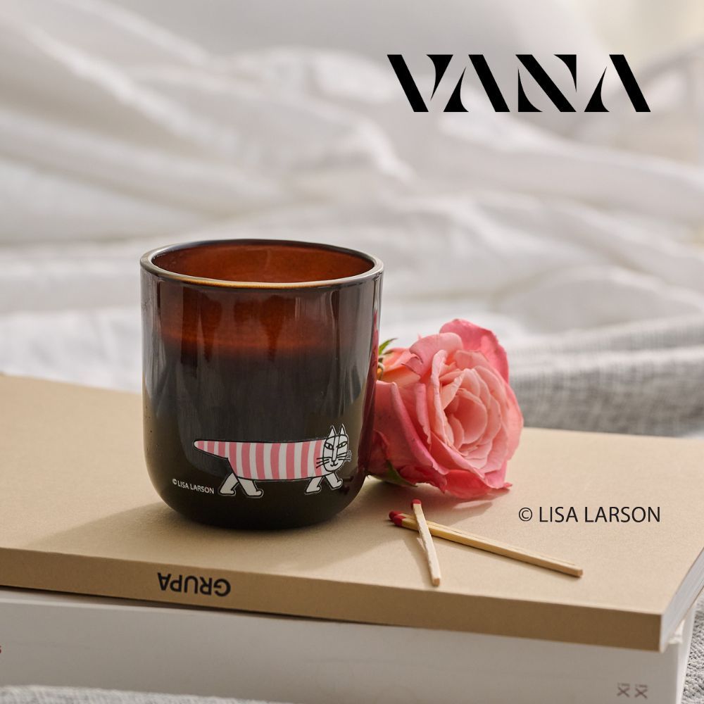 Lisa Larson x VANA聯名Mikey Harmony繽紛花園香氛蠟燭/ 250g/ 玫瑰花香調