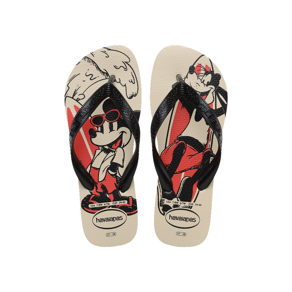 【havaianas 哈瓦仕】拖鞋 Top Disney (4139412-0121U)/ 米色/ 43/44