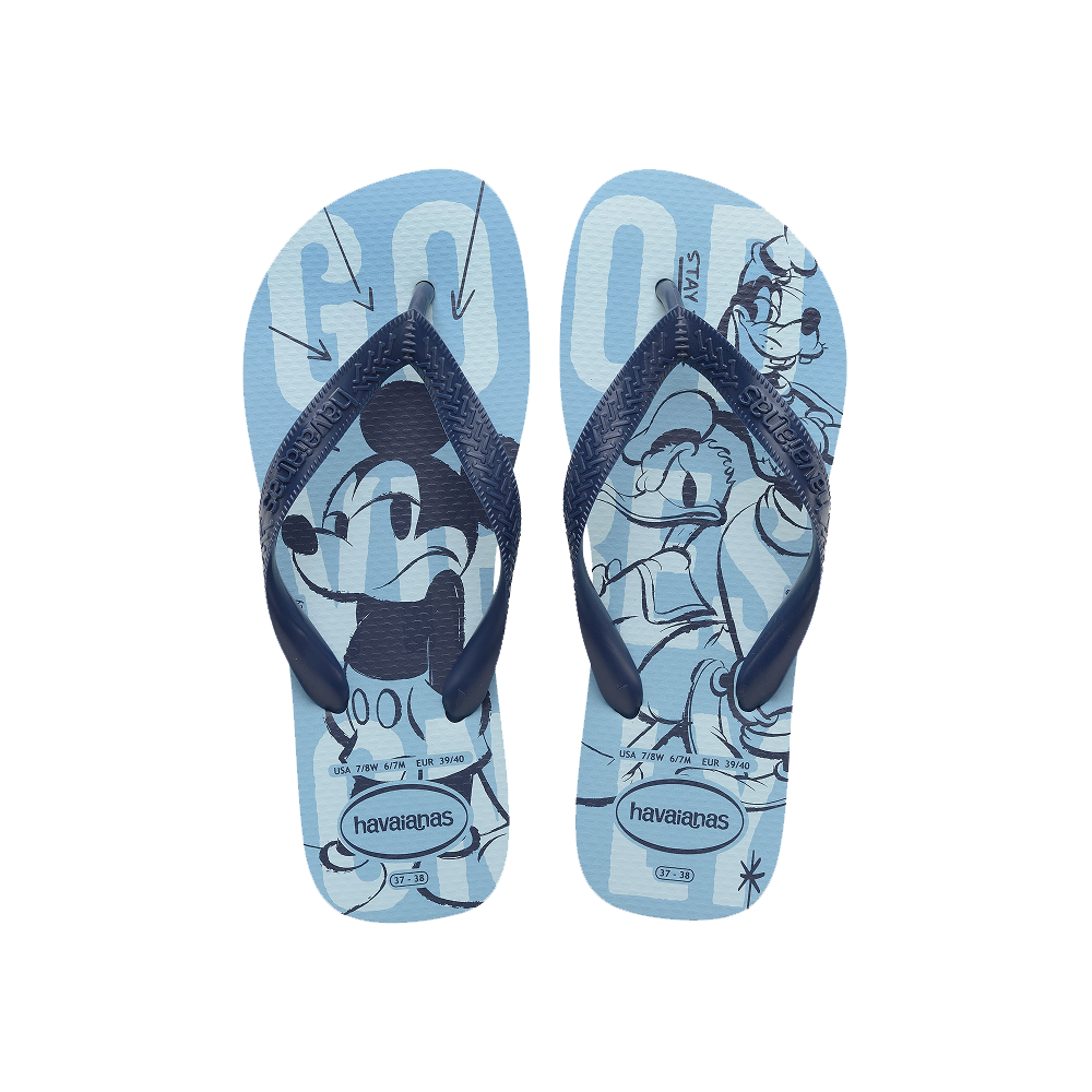 【havaianas 哈瓦仕】拖鞋 Top Disney (4139412-1056U)/ 藍色/ 39/40
