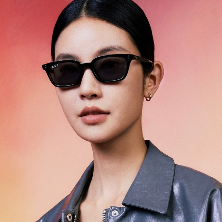 Ray Ban｜RB4456F-667781 方形膠框偏光太陽眼鏡/ 公司貨