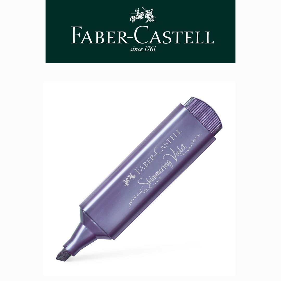 FABER-CASTELL扁頭金屬螢光筆/ 閃耀紫