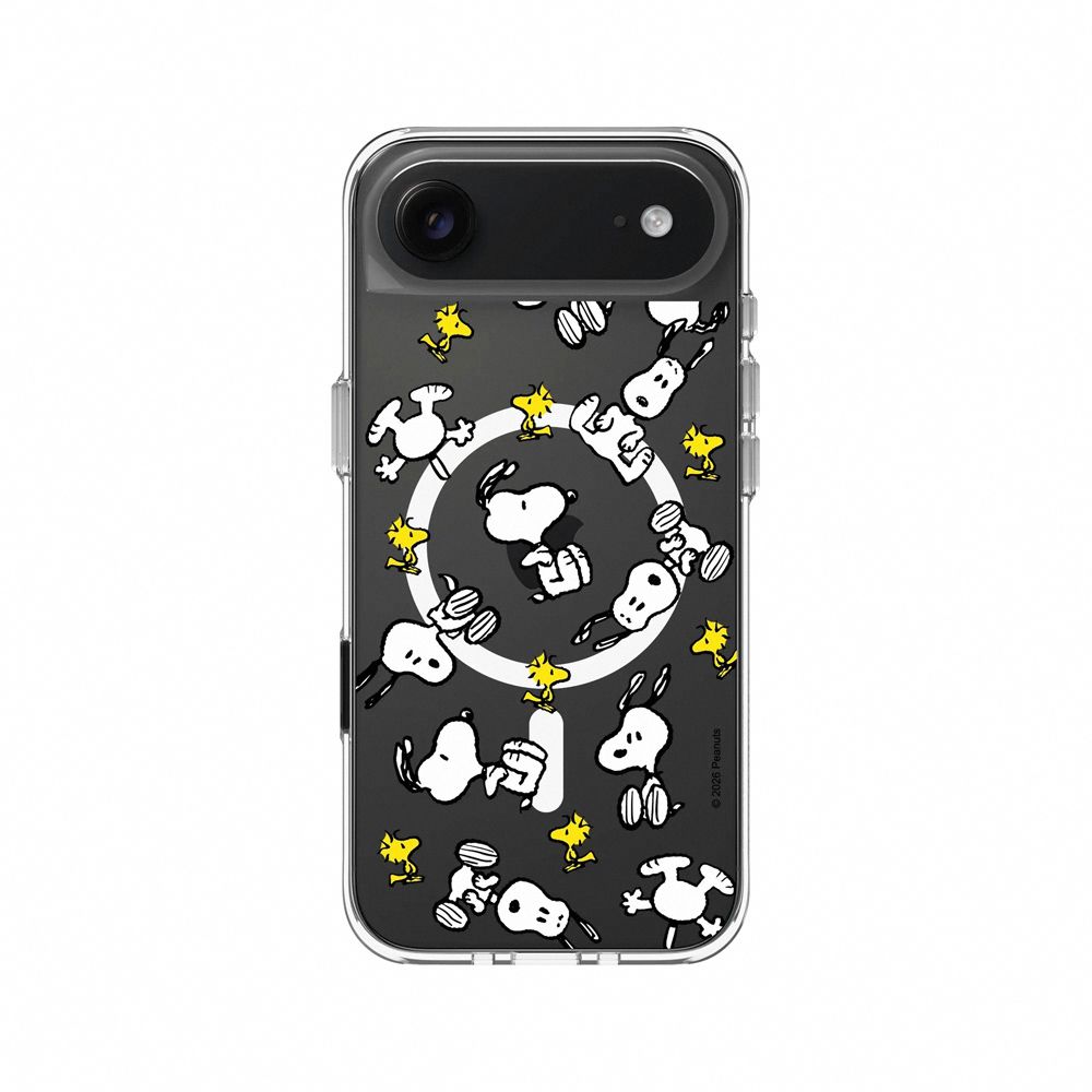 【RHINOSHIELD 犀牛盾】iPhone 系列 Clear MagSafe兼容 抗黃化透明防摔磁吸手機殼/Snoopy 史努比/滿天飛/ iPhone Air/ 透明色