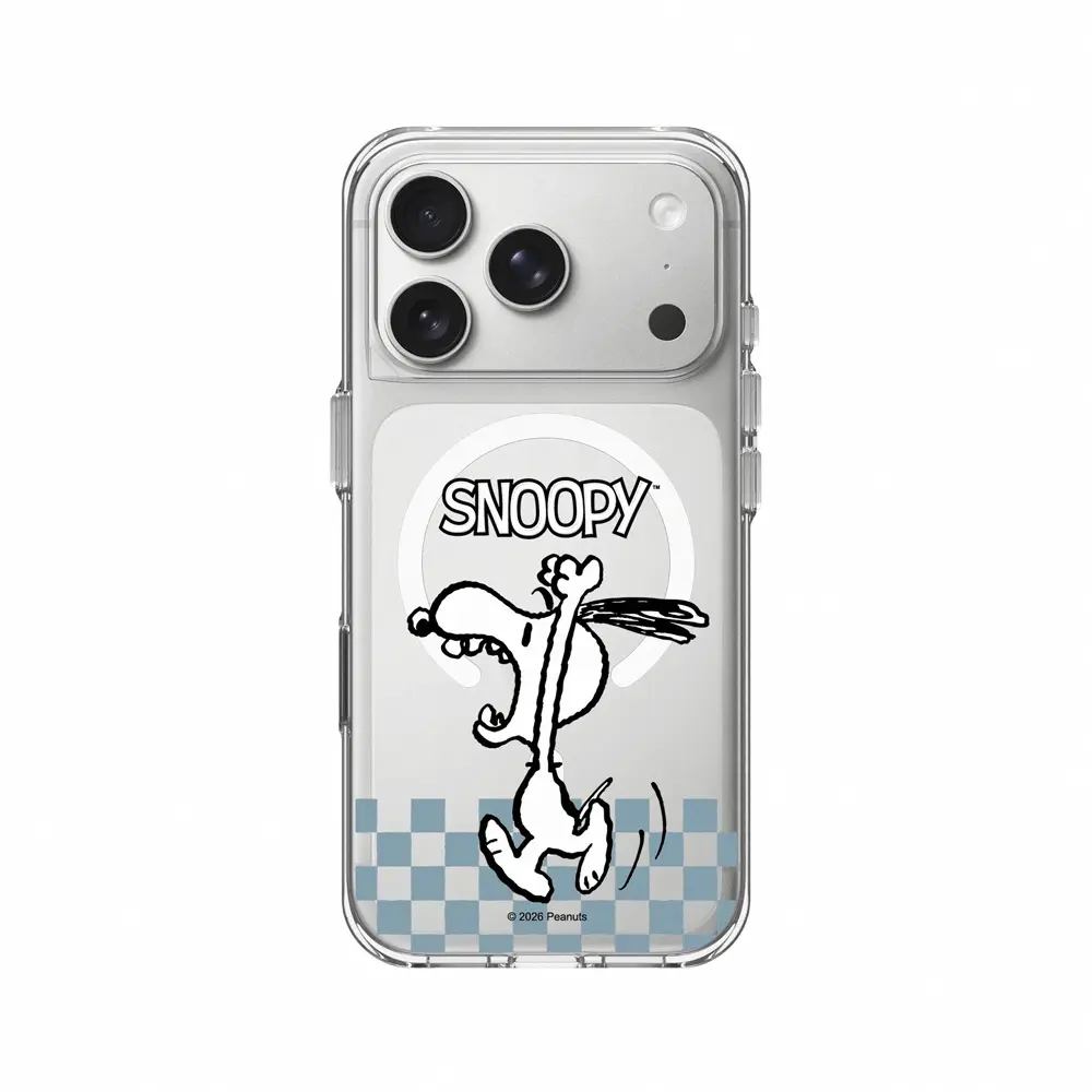【RHINOSHIELD 犀牛盾】iPhone 系列 Clear MagSafe兼容 抗黃化透明防摔磁吸手機殼/Snoopy 史努比/吶喊/ iPhone 17 Pro/ 透明色