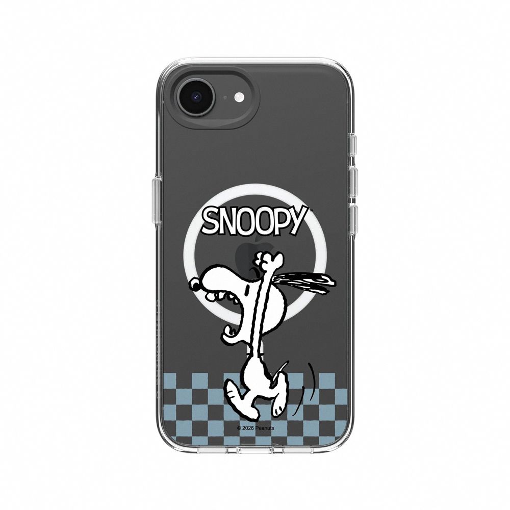【RHINOSHIELD 犀牛盾】iPhone 系列 Clear MagSafe兼容 抗黃化透明防摔磁吸手機殼/Snoopy 史努比/吶喊/ iPhone 16e/17e/ 透明色