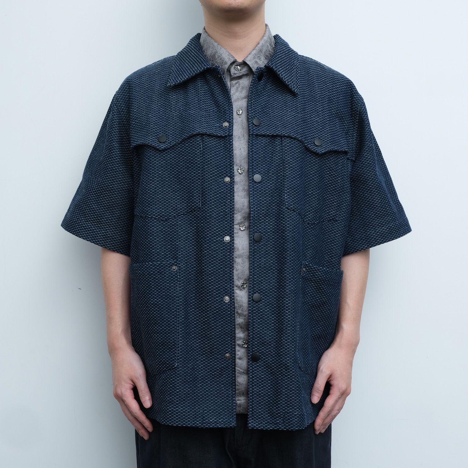 KAI KAI "Insomnia" 針條提花牛仔夾克外套