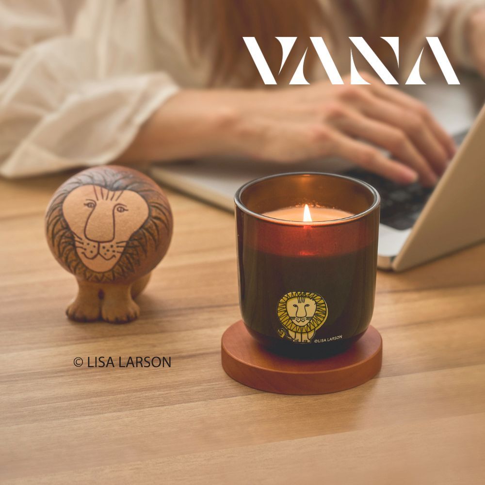 Lisa Larson x VANA聯名Soothing Leo夏日暖獅香氛蠟燭/ 250g/ 清新柑橘調
