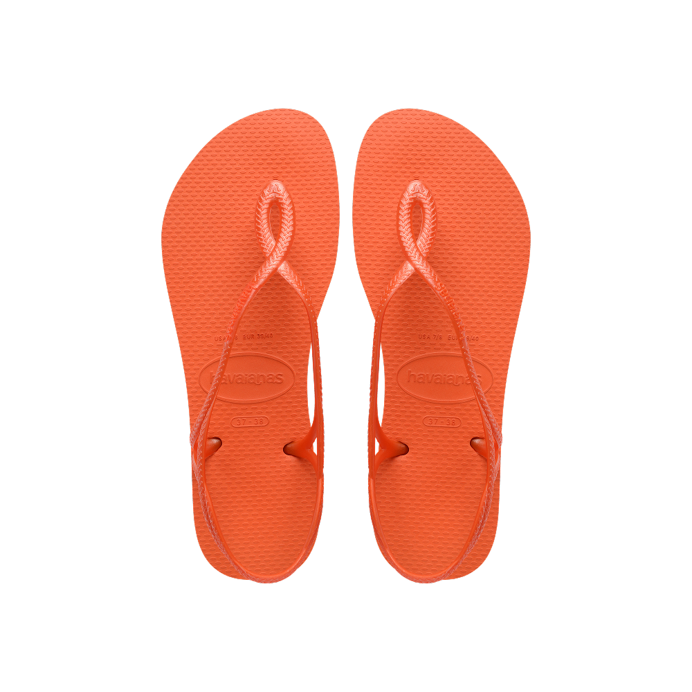 【havaianas 哈瓦仕】涼鞋 Luna (4129697-5568W)/ 橘色/ 37/38