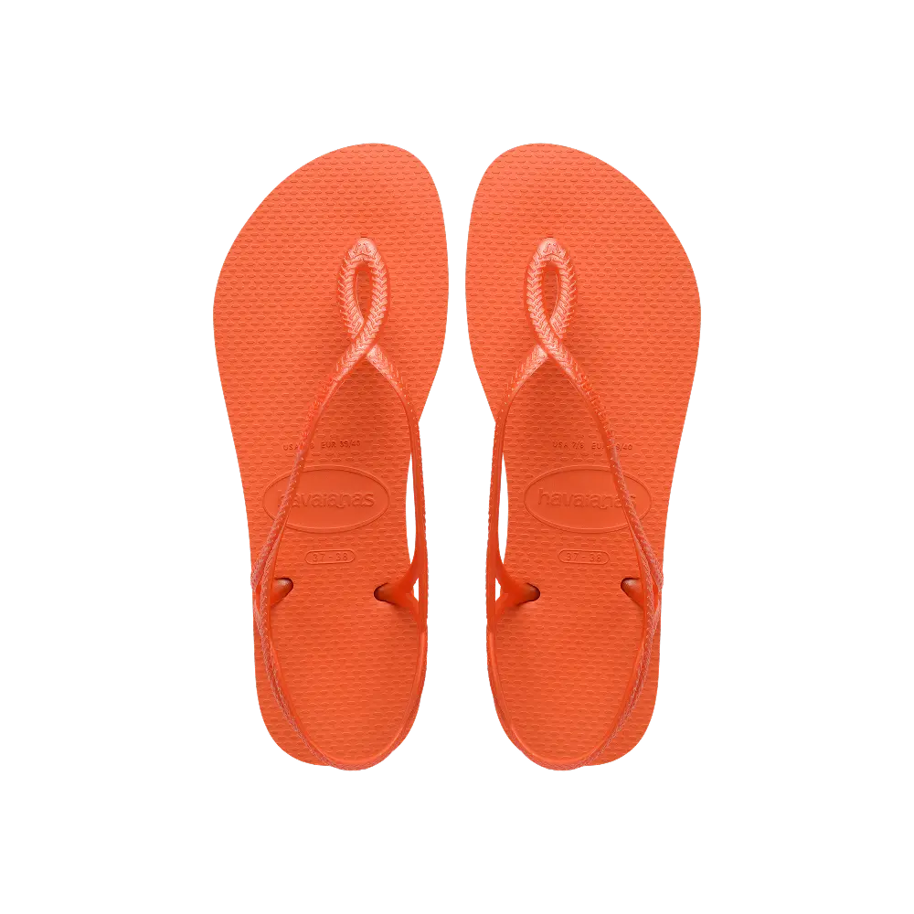 【havaianas 哈瓦仕】涼鞋 Luna (4129697-5568W)/ 橘色/ 39/40