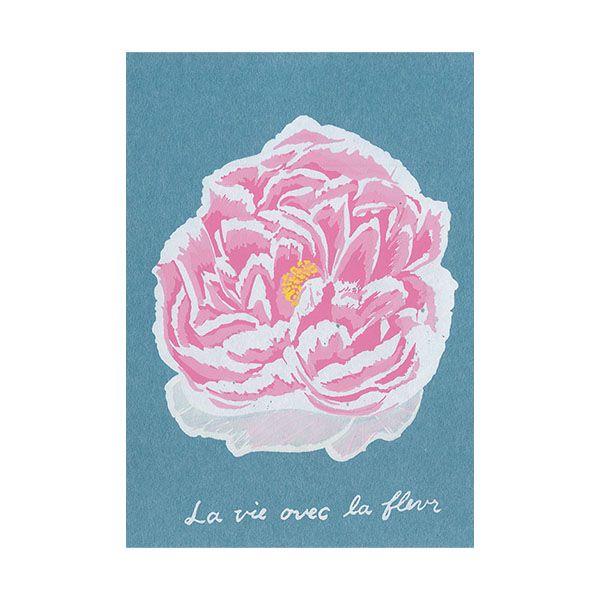 日本 dimanche 明信片/ 牡丹/ 有花的生活