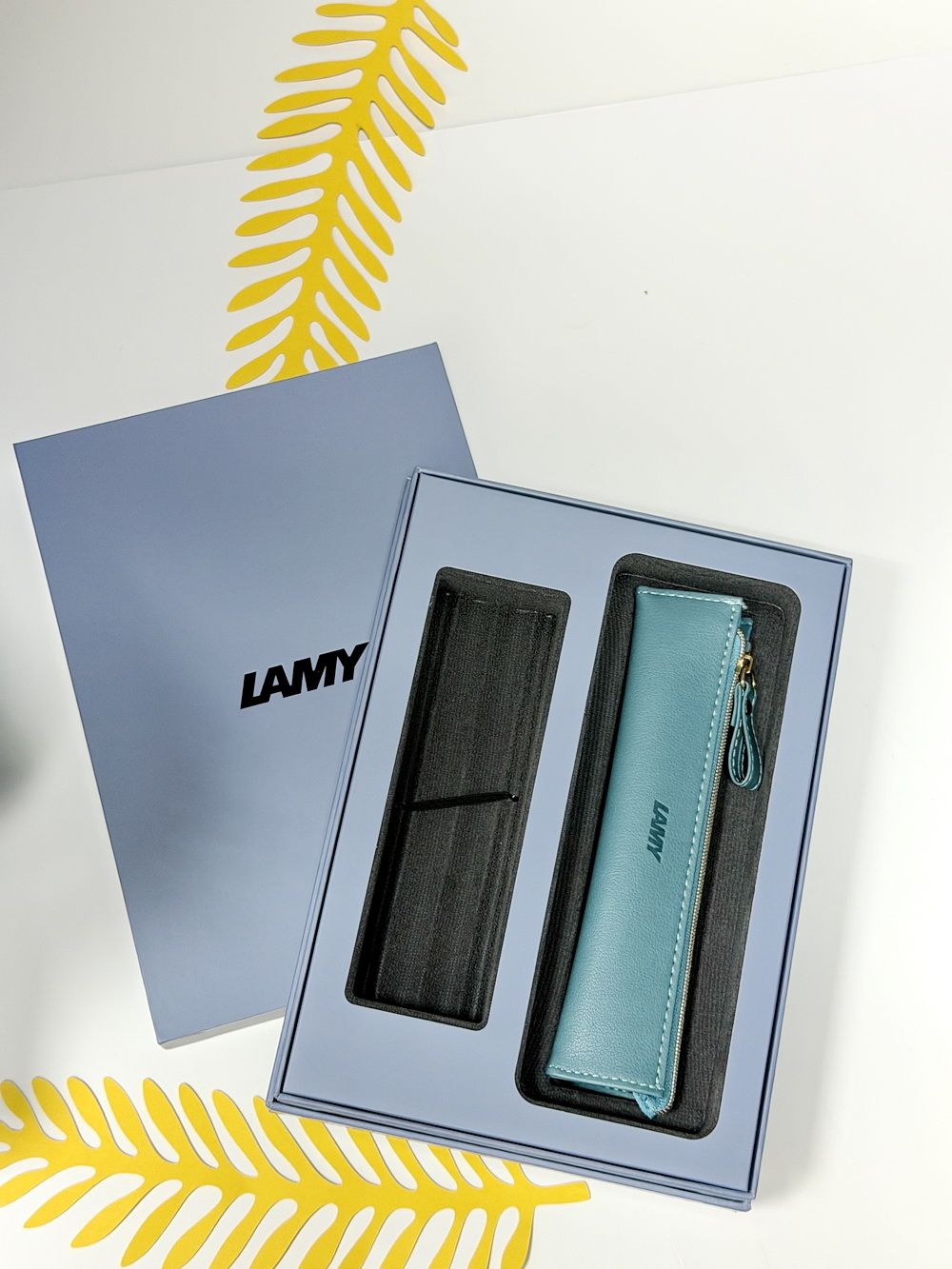 LAMY三角筆袋禮盒/ 莫藍
